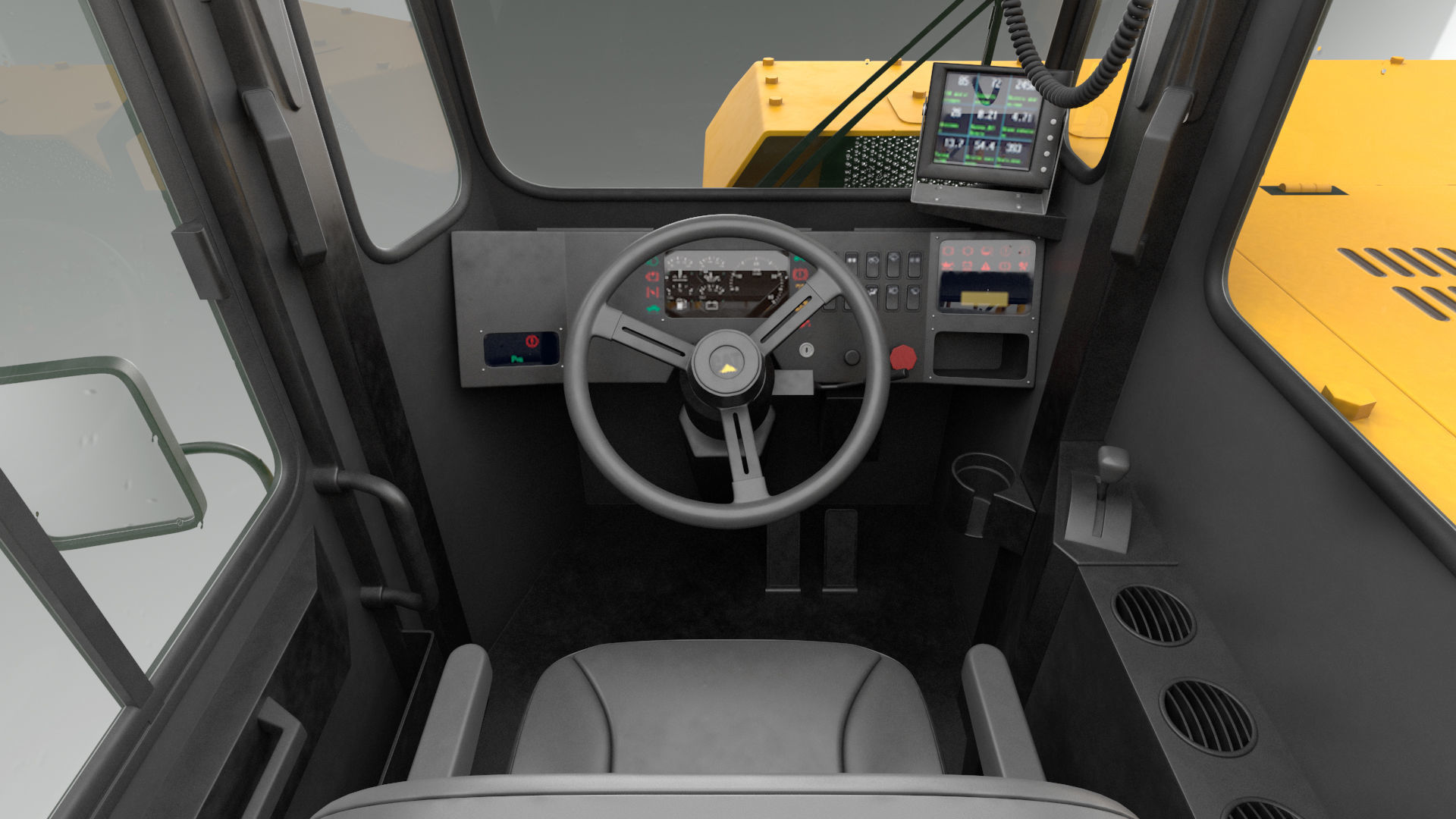 Mining Truck CAT AD45B 3D model_36