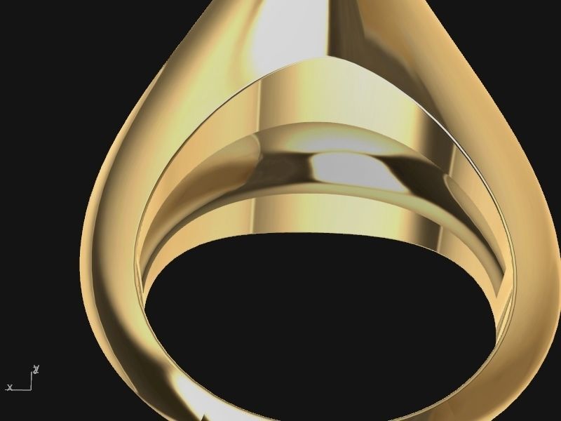 PEAR BOMBE RING stl verified 3D print model_5