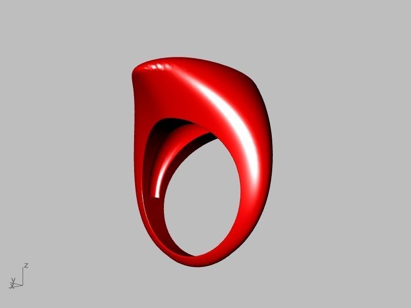 PEAR BOMBE RING stl verified 3D print model_11