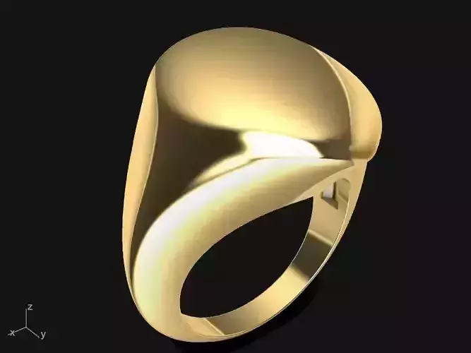 PEAR BOMBE RING stl verified 