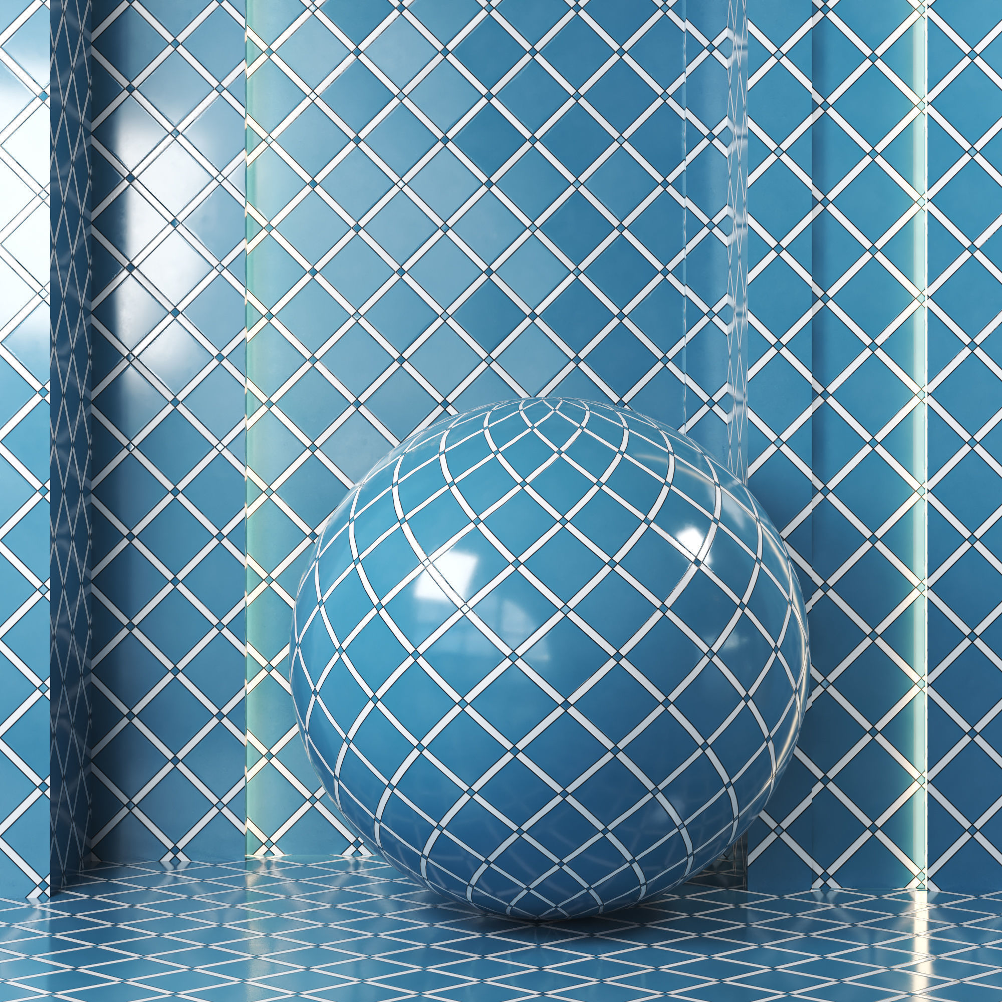 4k 5color Imperial Nightfall Blend Polished Mosaic Tile-Seamless Texture_3