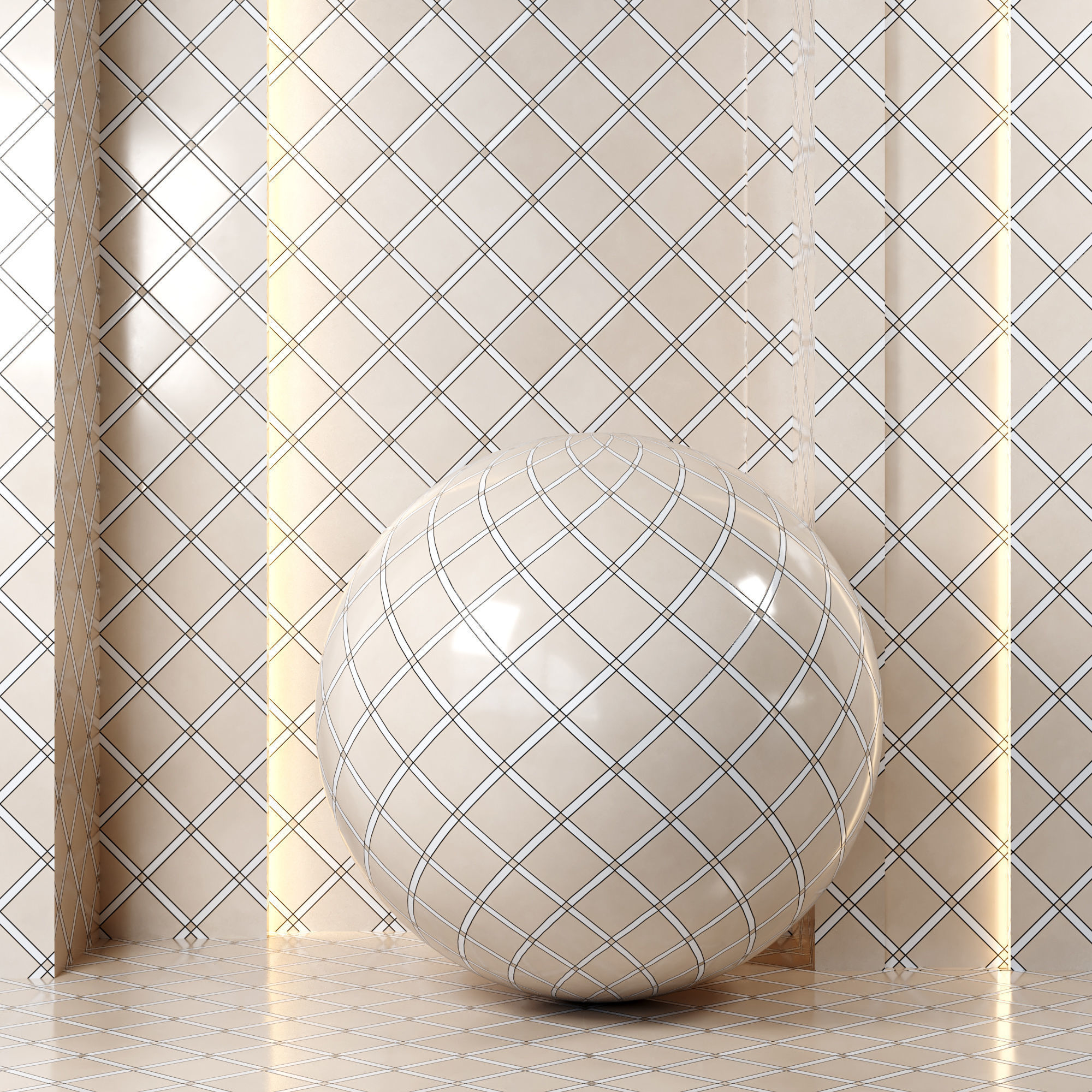 4k 5color Imperial Nightfall Blend Polished Mosaic Tile-Seamless Texture_4