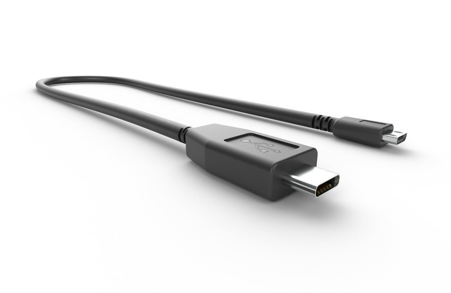 USB Cable M12 Low-poly 3D model_13