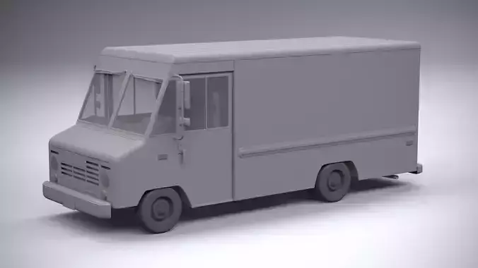 Generic step Van 2021 LowPoly