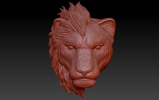 Lion lioness 3D Model 3D print model