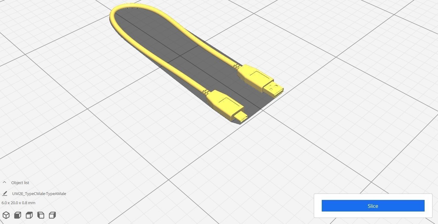 USB Cable M13 Low-poly 3D model_16