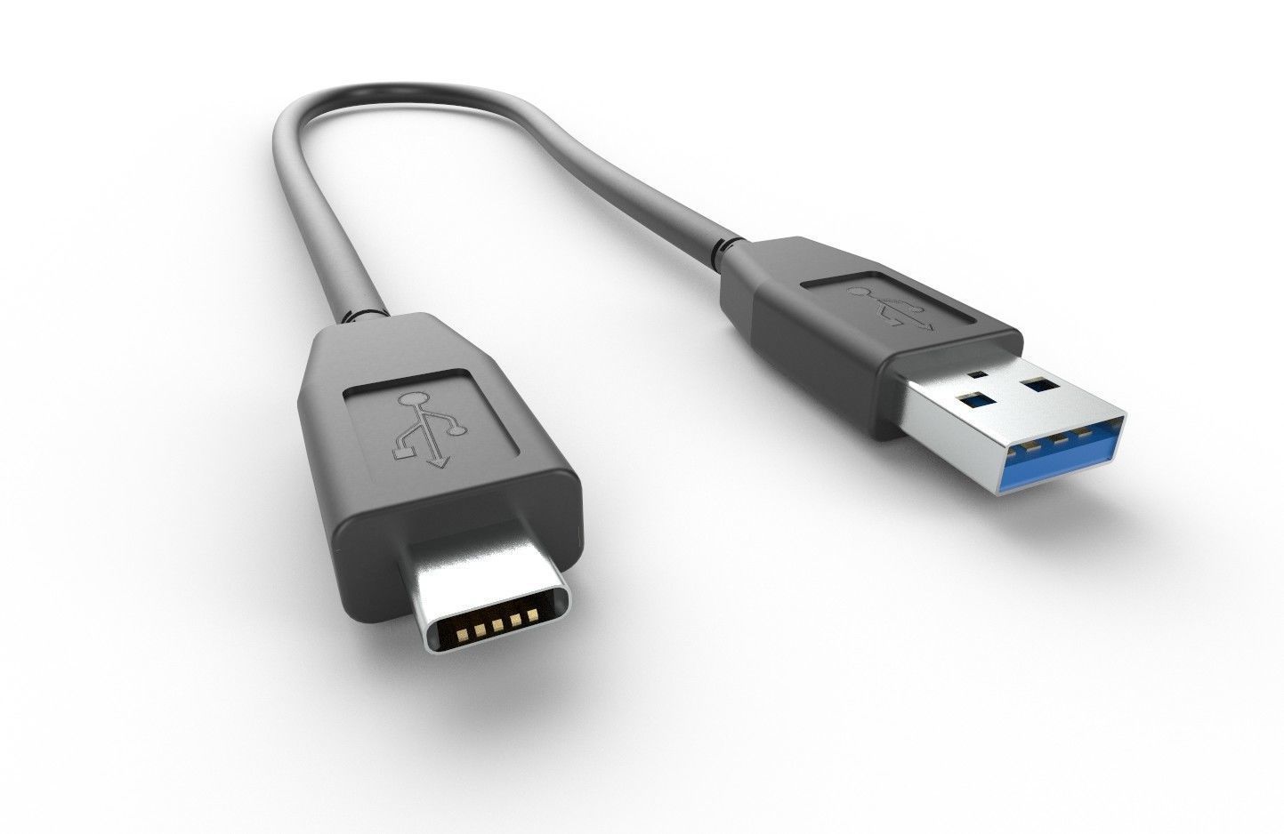 USB Cable M13 Low-poly 3D model_4
