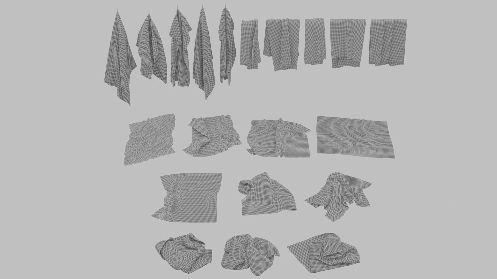 Towel Collection 3D model_9