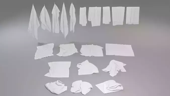 Towel Collection 3D model