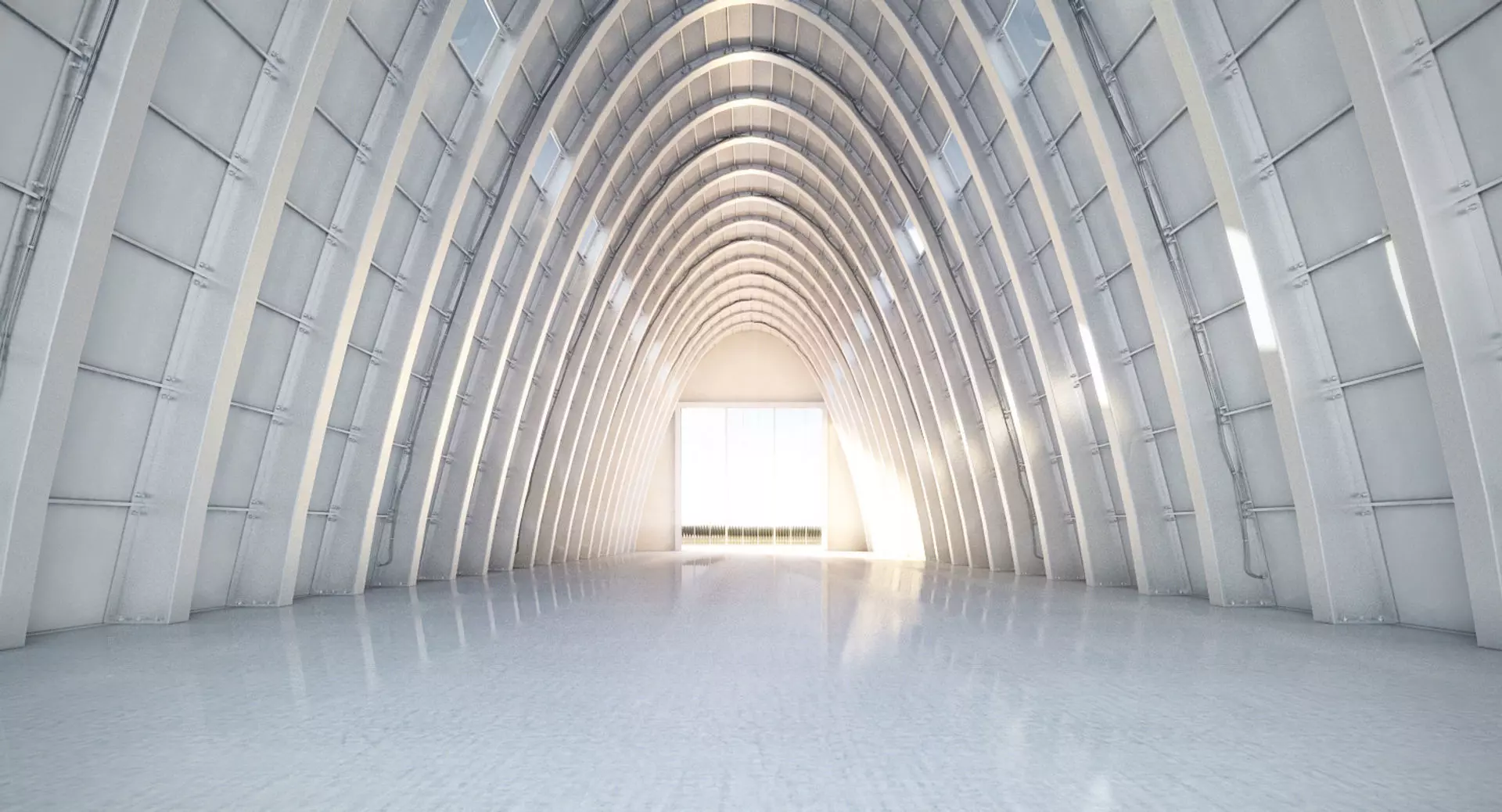 Tall Hangar 002 3D model