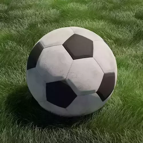 Low-poly soccer ball