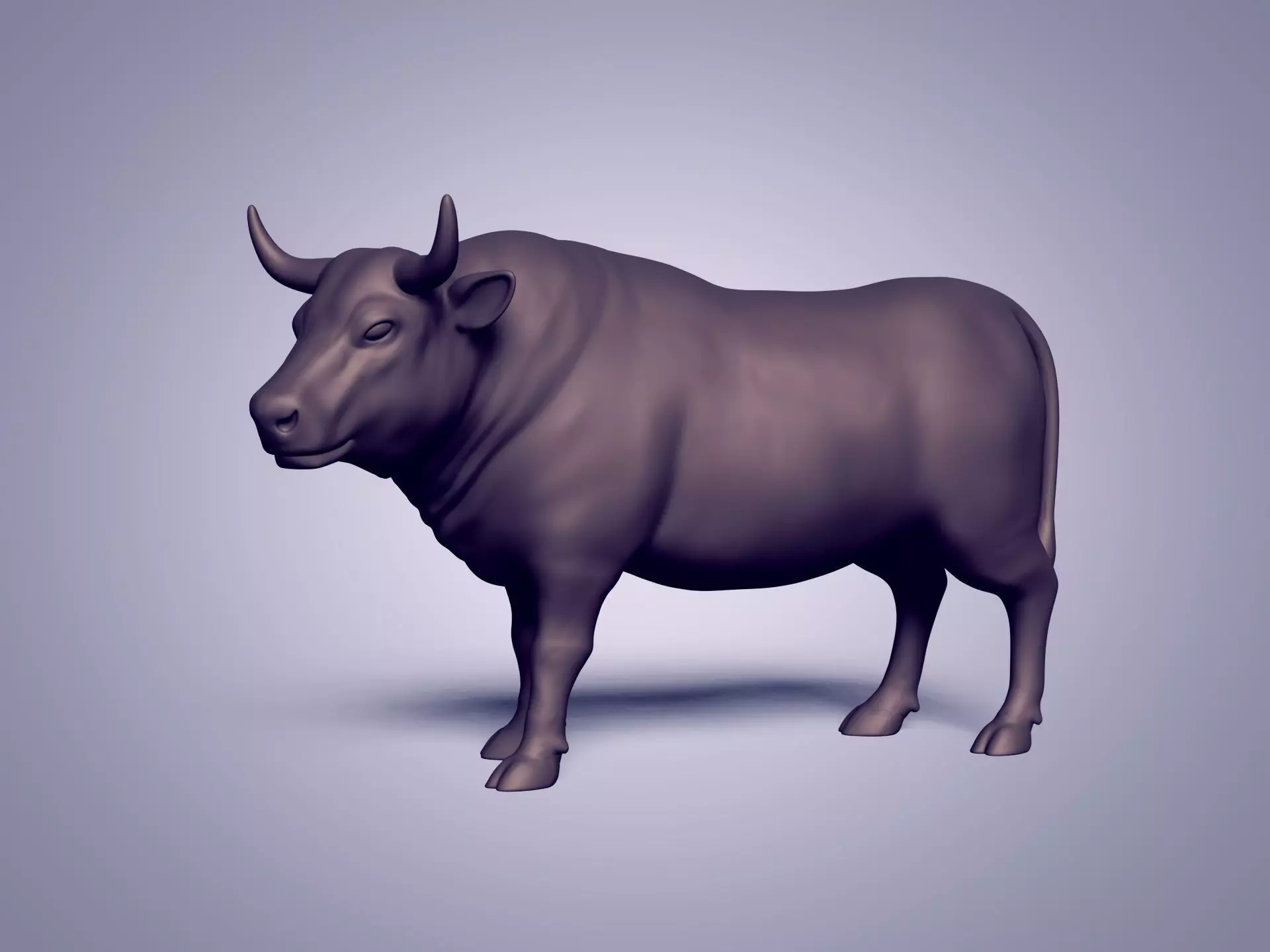 Bull Statue - Figurine -- Ready for 3D Printing 3D print model