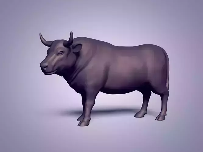 Bull Statue - Figurine -- Ready for 3D Printing