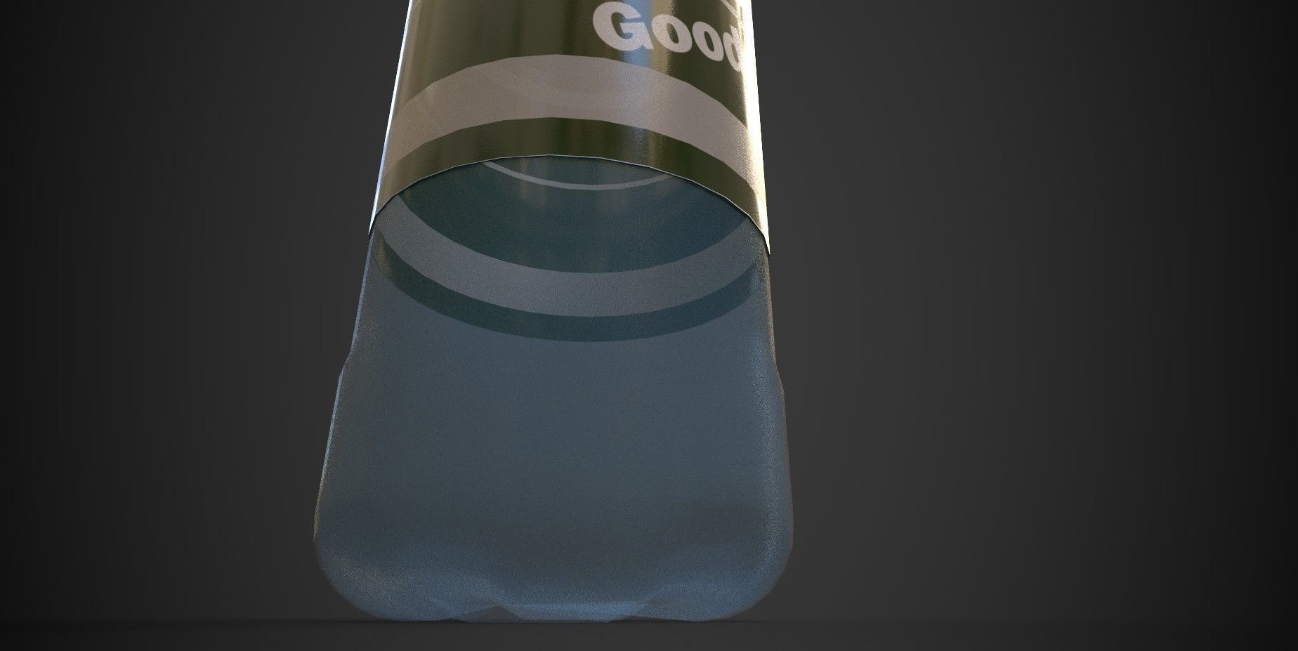 Bottle water Low-poly 3D model_3