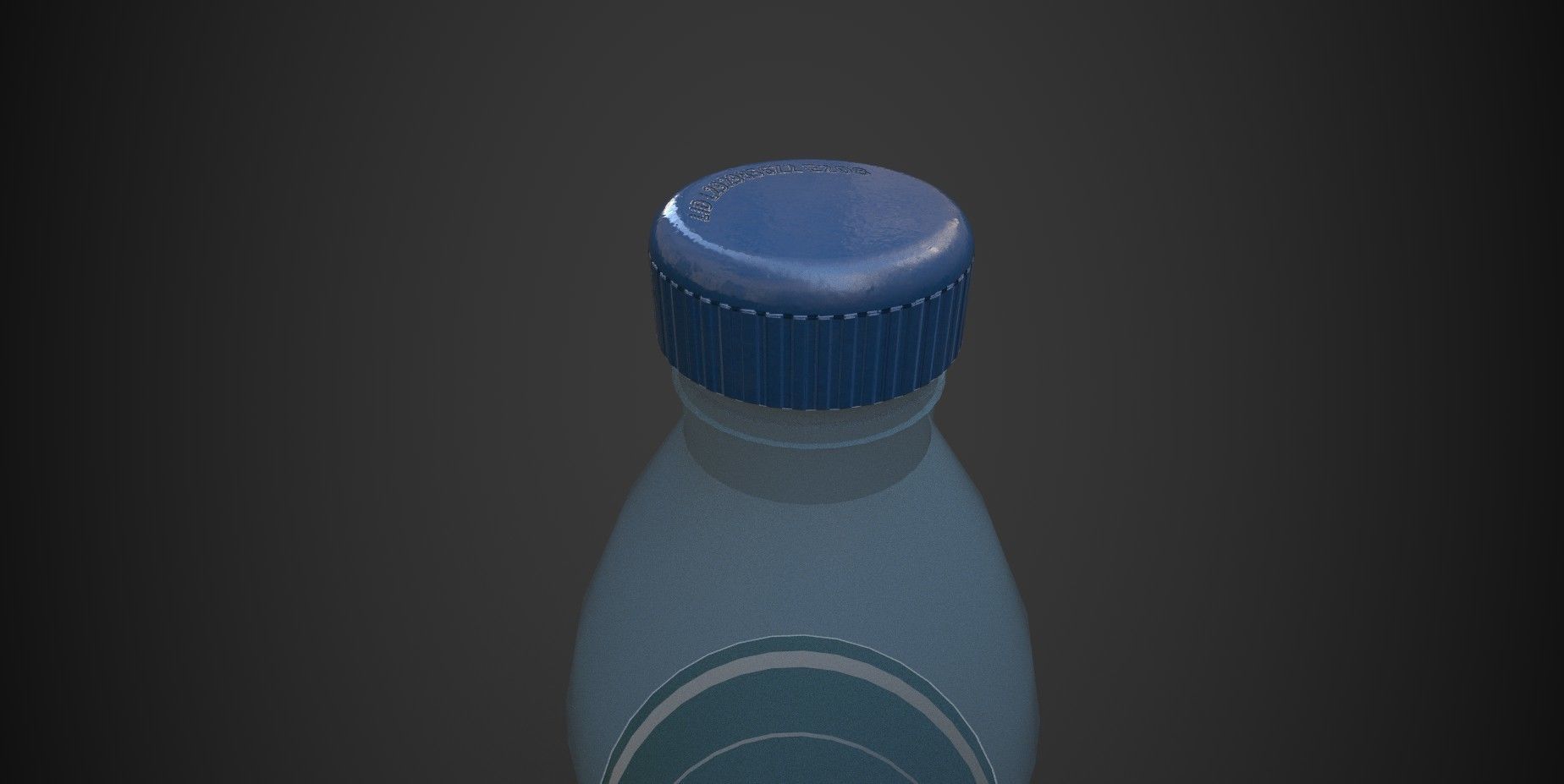 Bottle water Low-poly 3D model_2