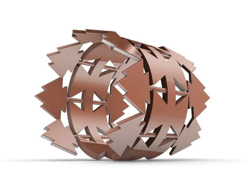 christmas tree ring stl verified  3D print model_9