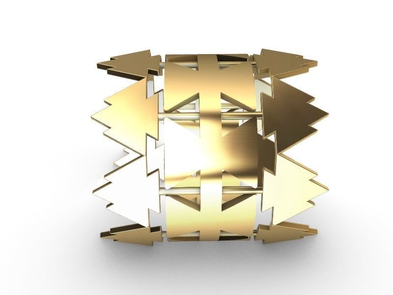 christmas tree ring stl verified  3D print model_1