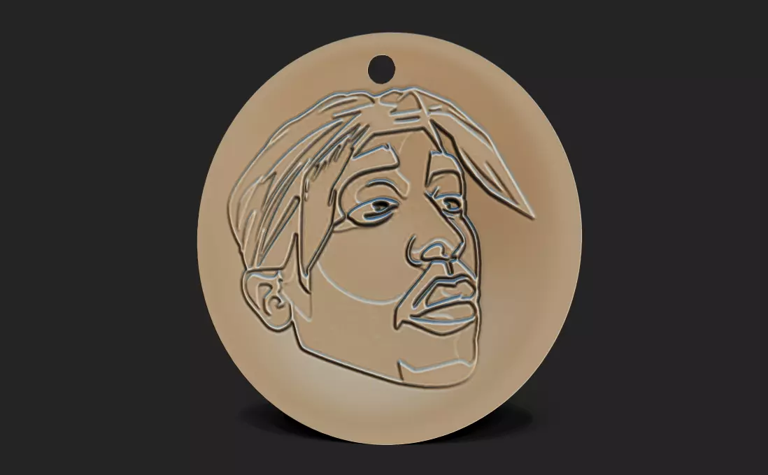 2pac jawelry 3D print model