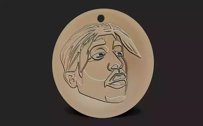 2pac jawelry 3D print model