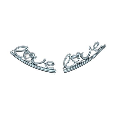 cuff love earrigs 3D print model