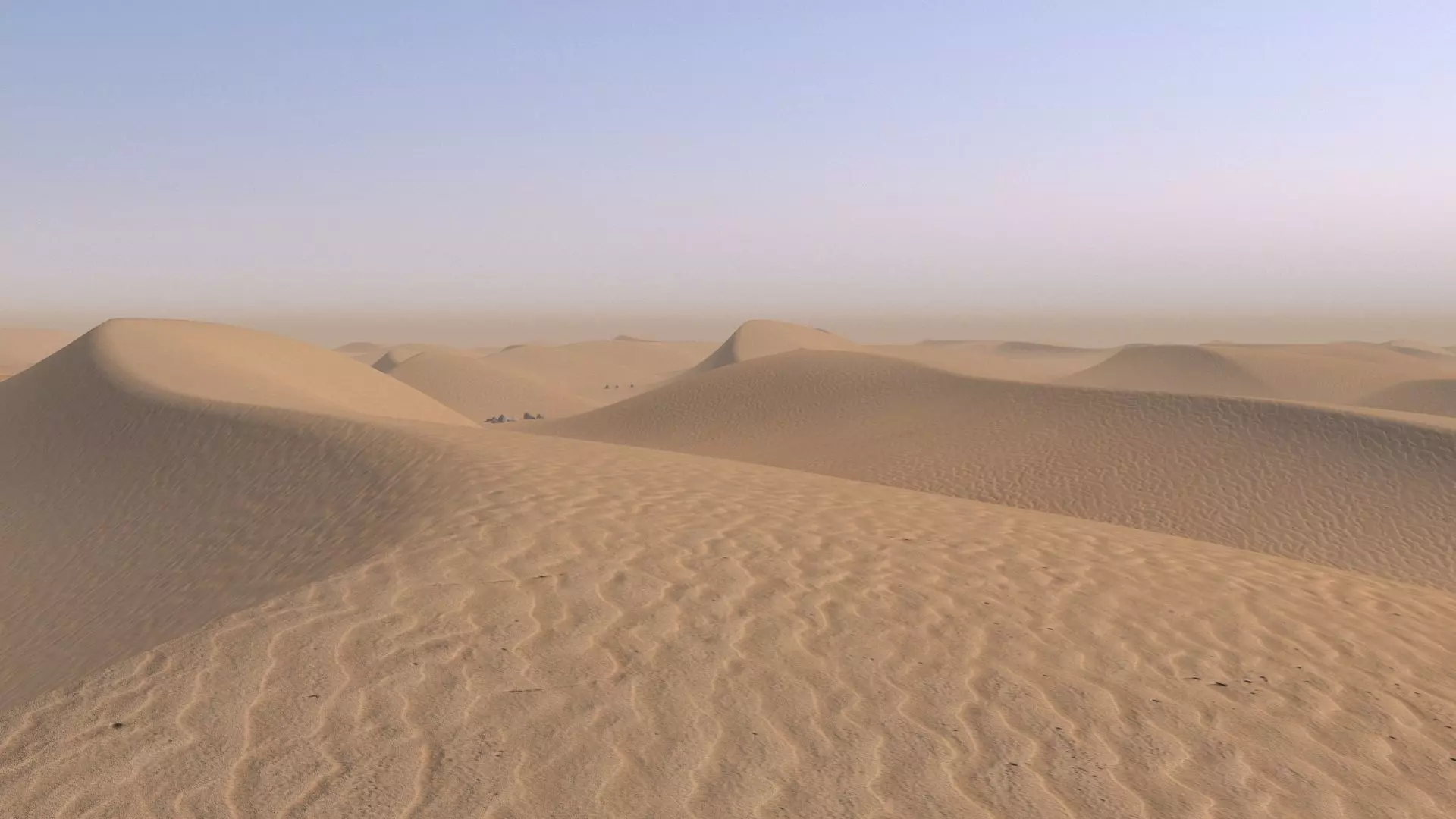 Desert Sand Dunes 3D model_0