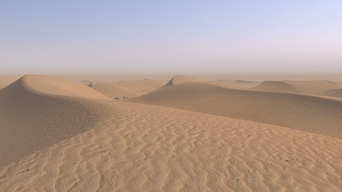Desert Sand Dunes 3D model