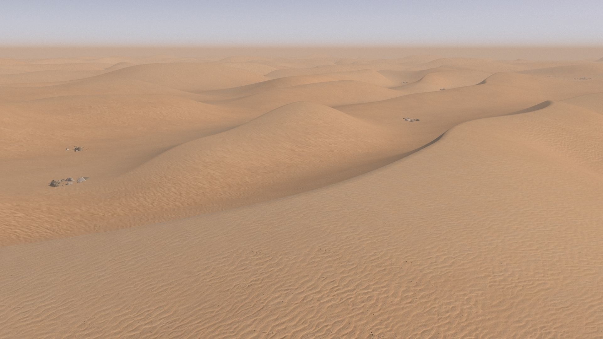Desert Sand Dunes 3D model_3