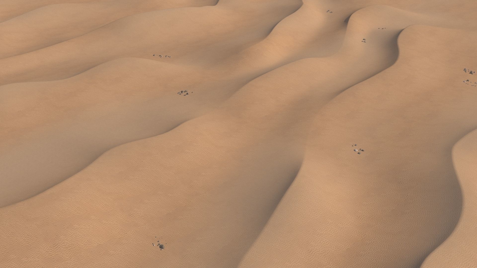 Desert Sand Dunes 3D model_2