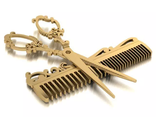 scissor PENDANT 3D print model_0