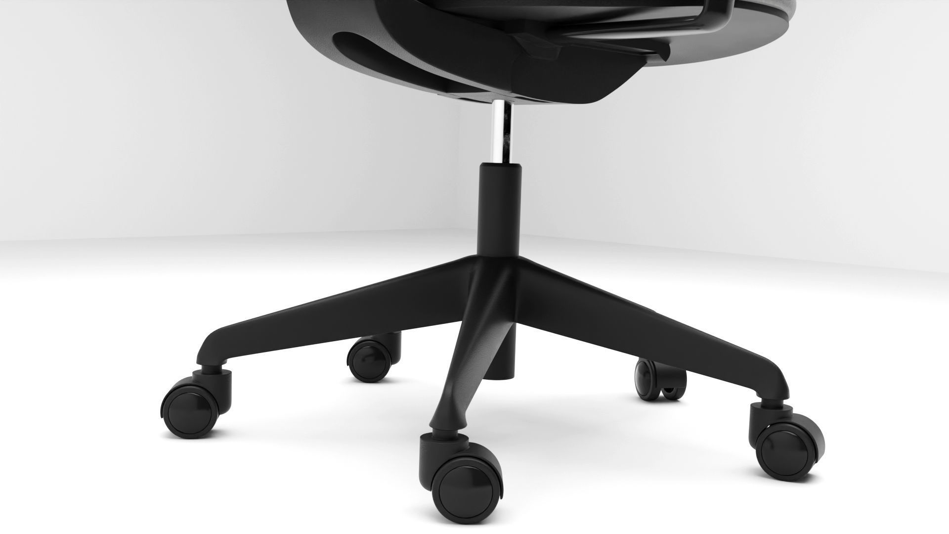 Office Chair Low-poly 3D model_4
