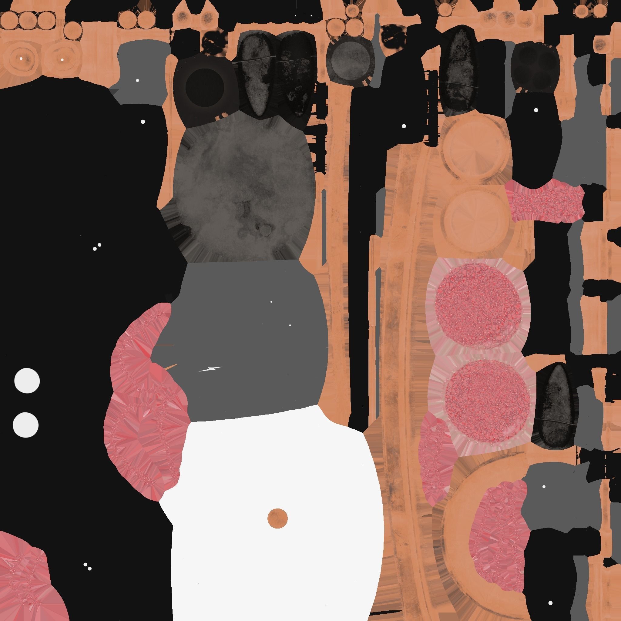 Brain Robot G01 Black Copper - SciFi Character Design Low-poly 3D model_21