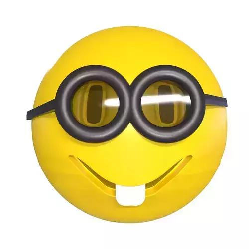 Emoji egg with goggles