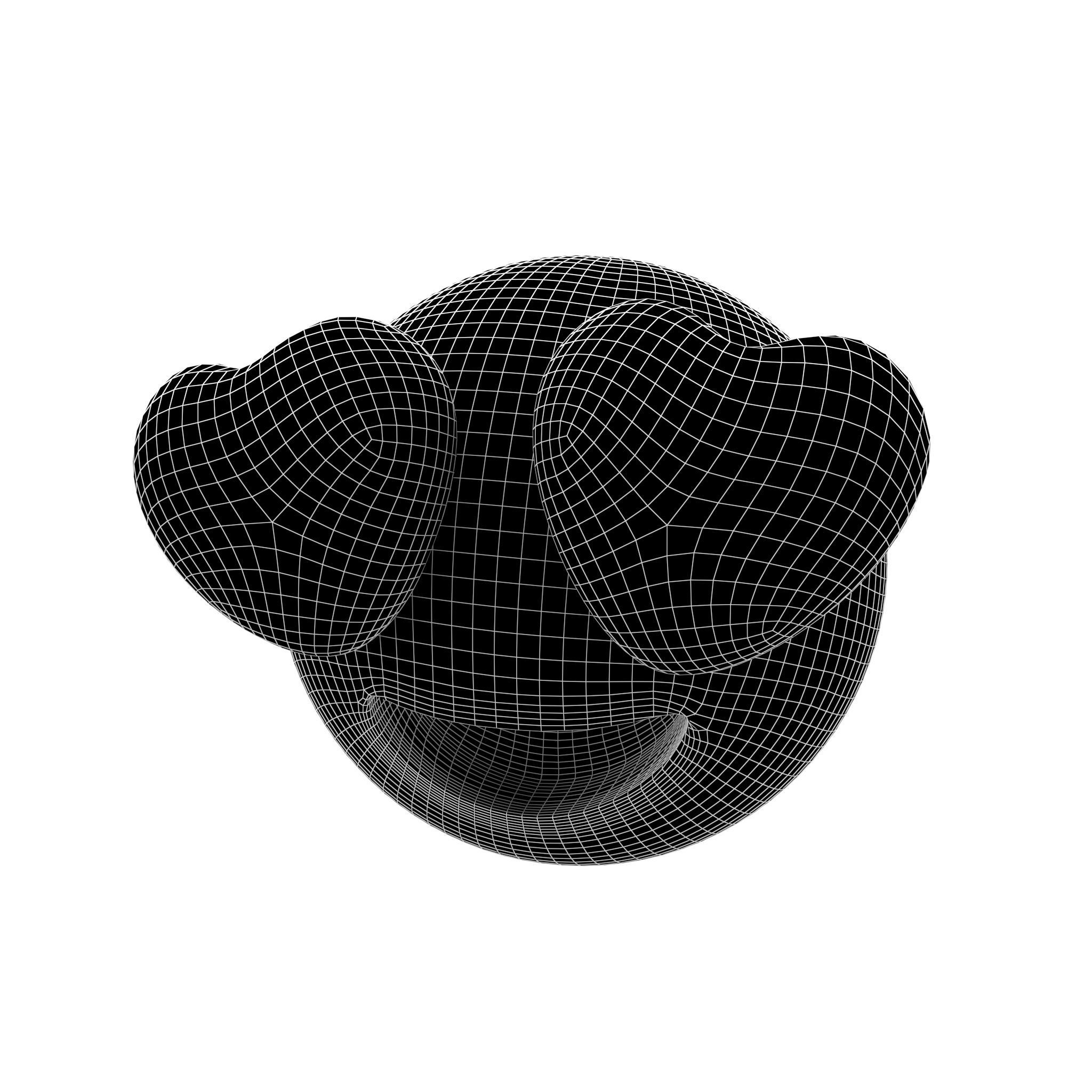 Smiling Face with Heart-Eyes 02 Low-poly 3D model_4