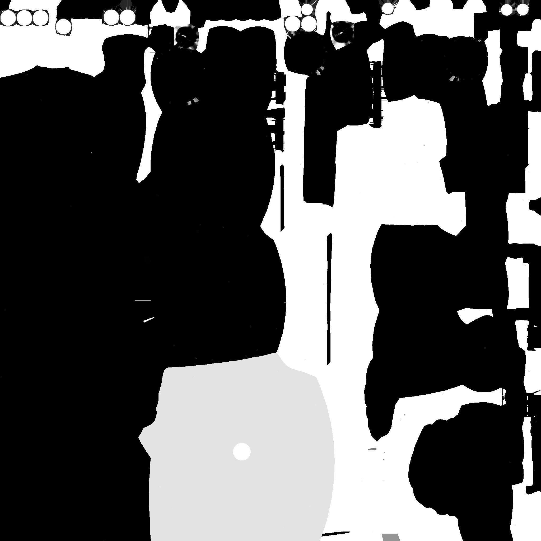 Brain Robot G02 White Blue - SciFi Character Design Low-poly 3D model_24