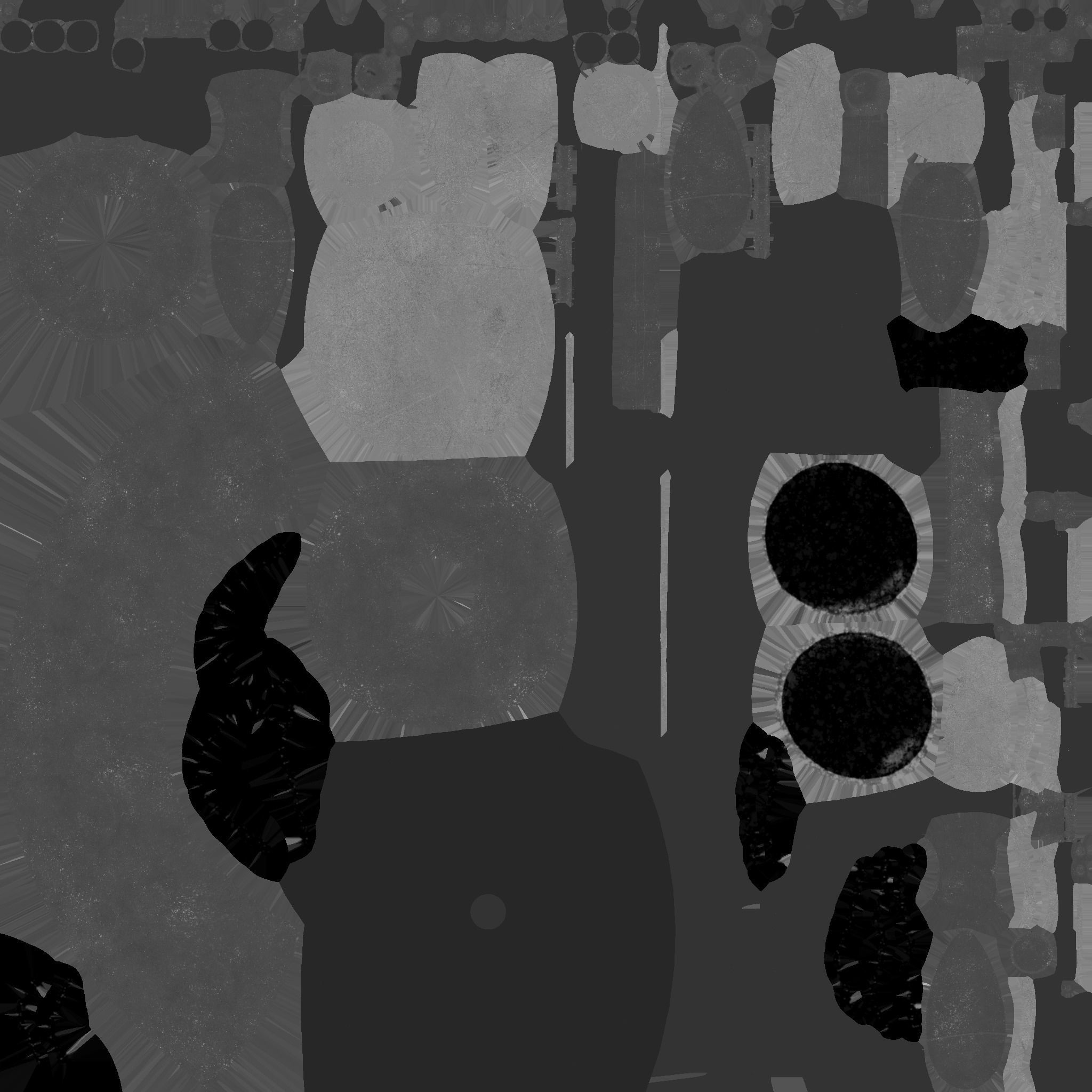 Brain Robot G03 Dark Steel - SciFi Character Design Low-poly 3D model_27