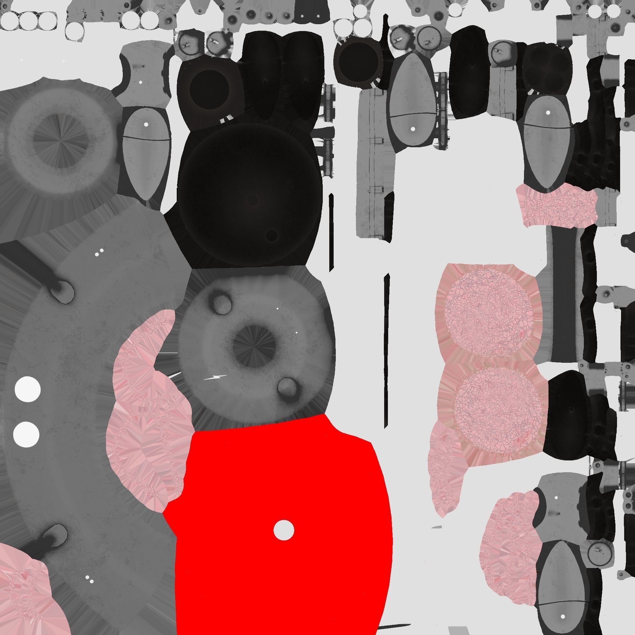 Brain Robot G03 Dark Steel - SciFi Character Design Low-poly 3D model_21