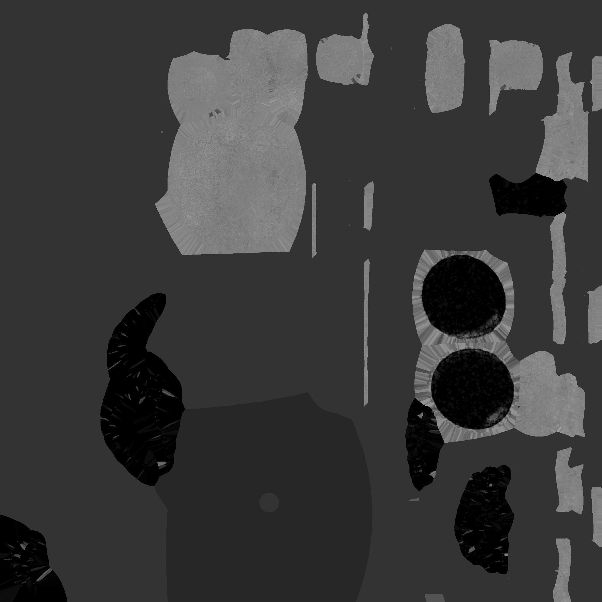 Brain Robot G08 Aluminum - SciFi Character Design Low-poly 3D model_27