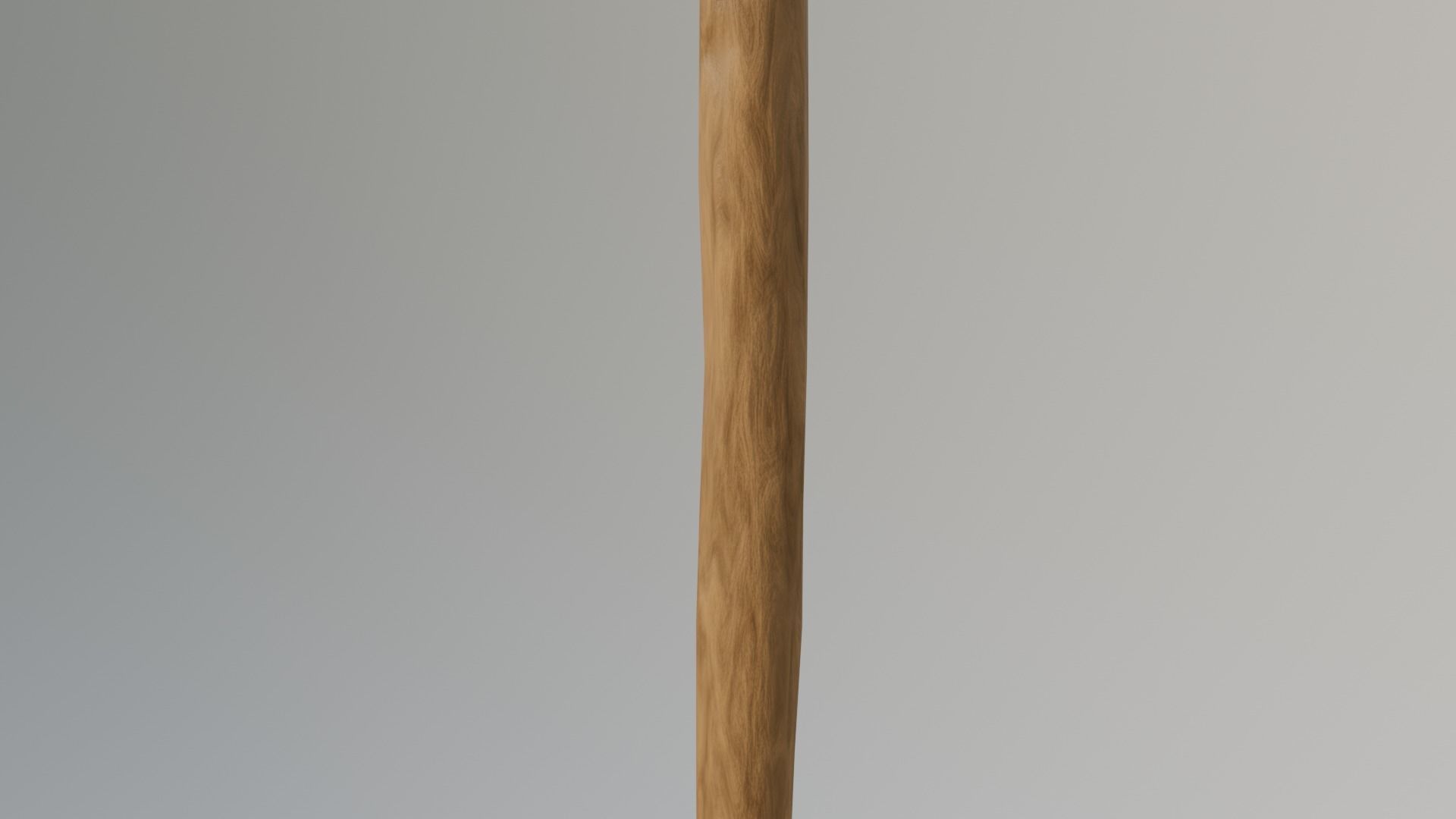 spear low-poly PBR with wooden handle Low-poly 3D model_10