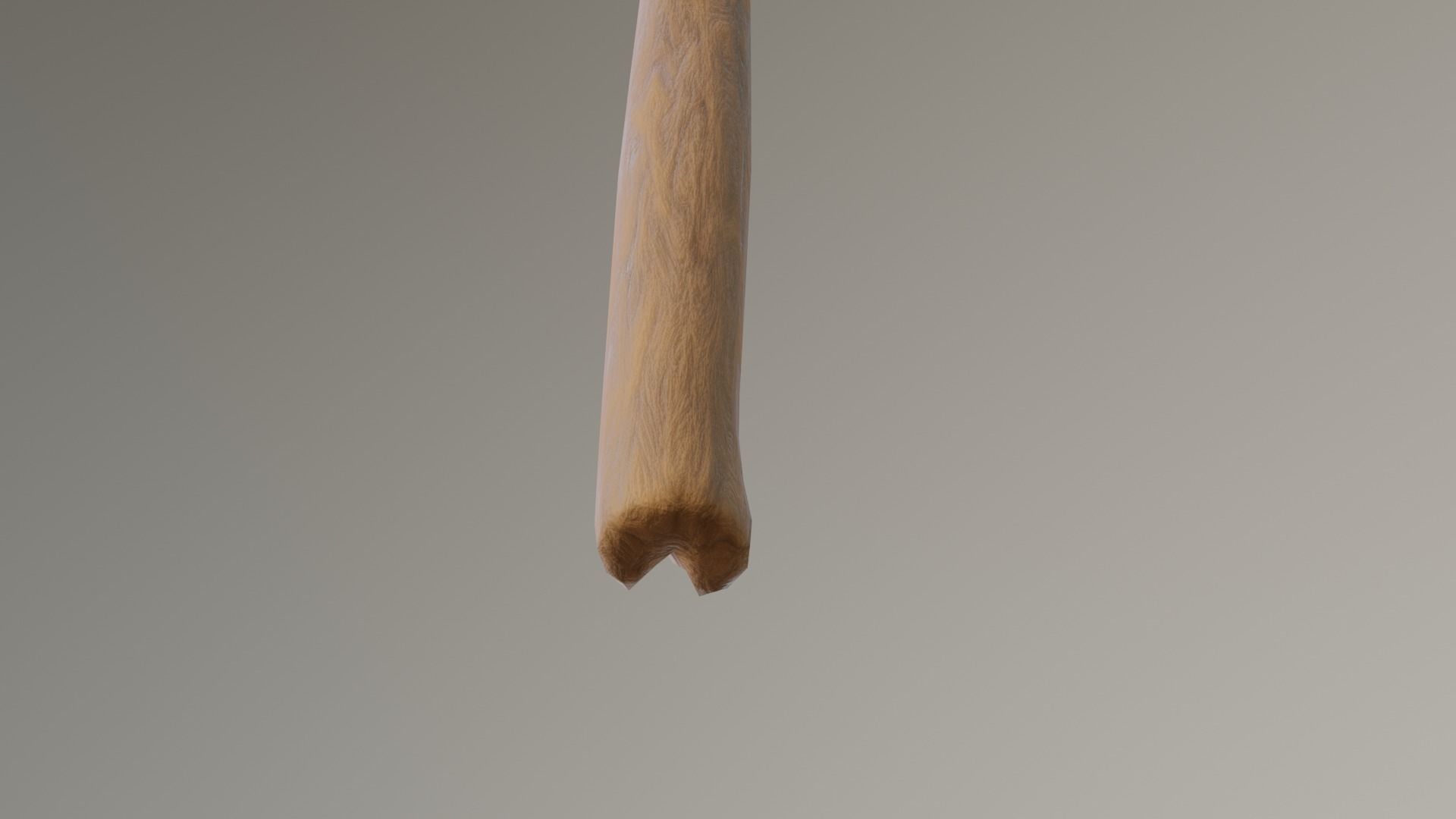 spear low-poly PBR with wooden handle Low-poly 3D model_11