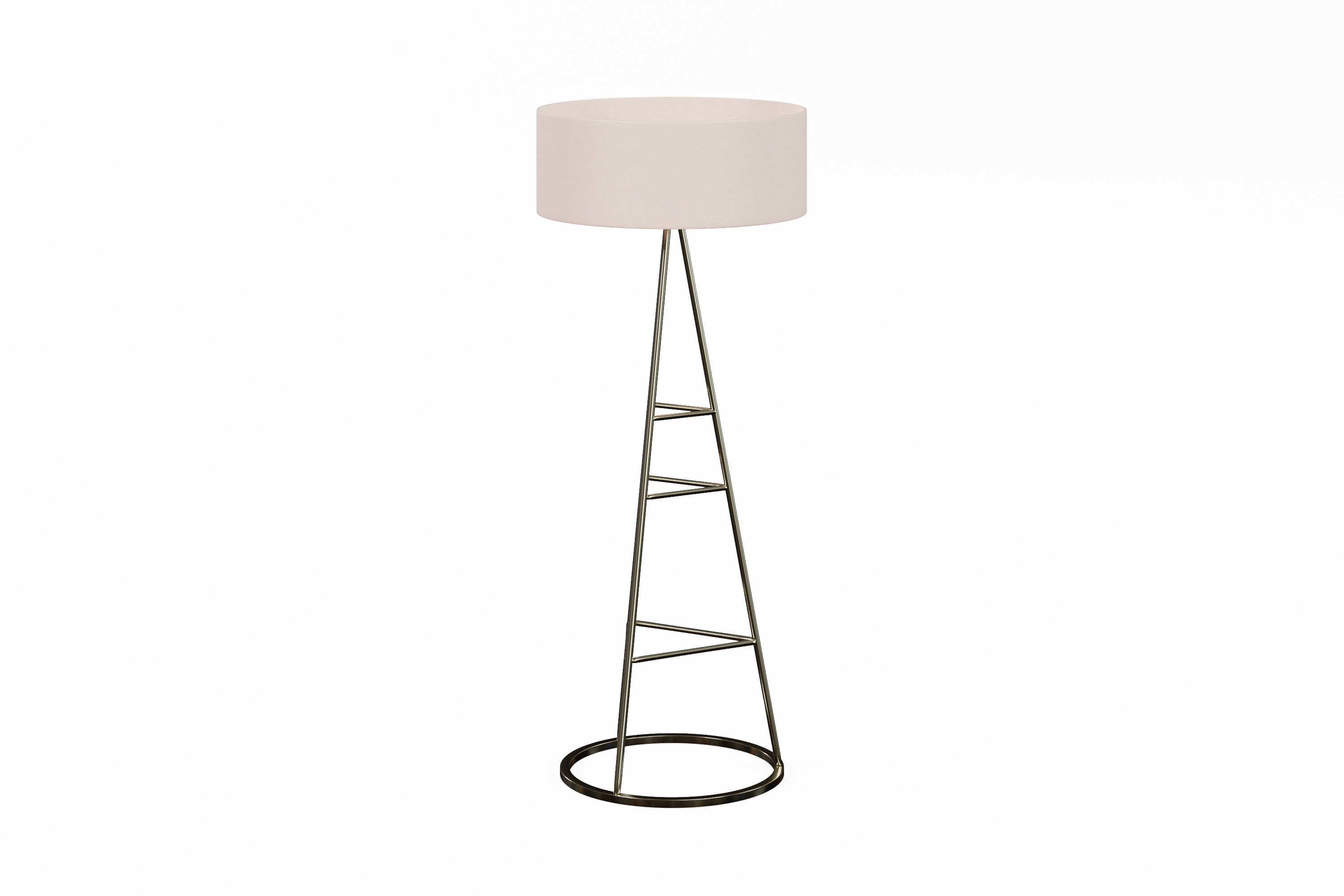 Modern Standing Lamp Low-poly 3D model_3