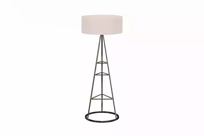 Modern Standing Lamp Low-poly 3D model