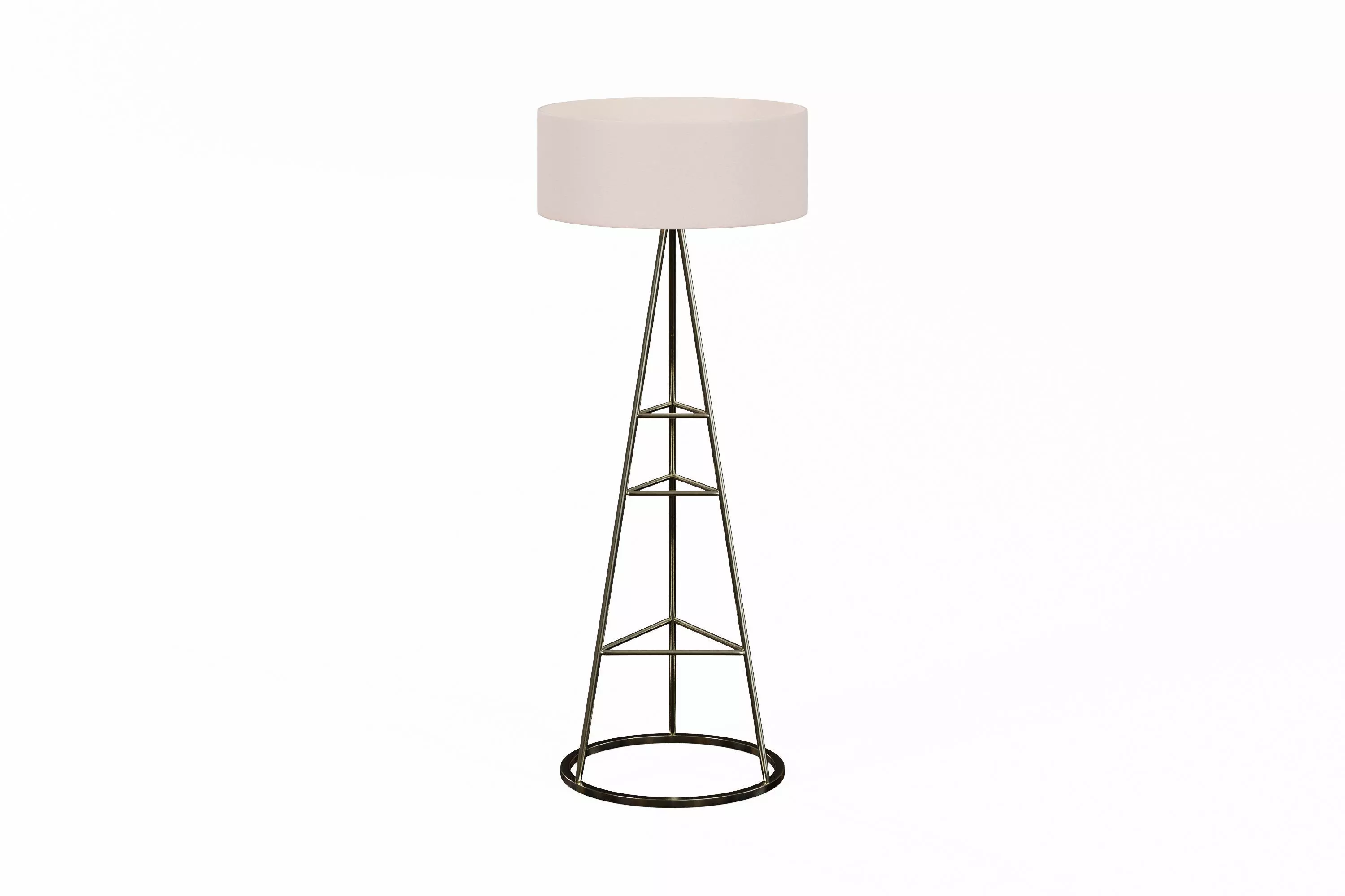 Modern Standing Lamp Low-poly 3D model_0