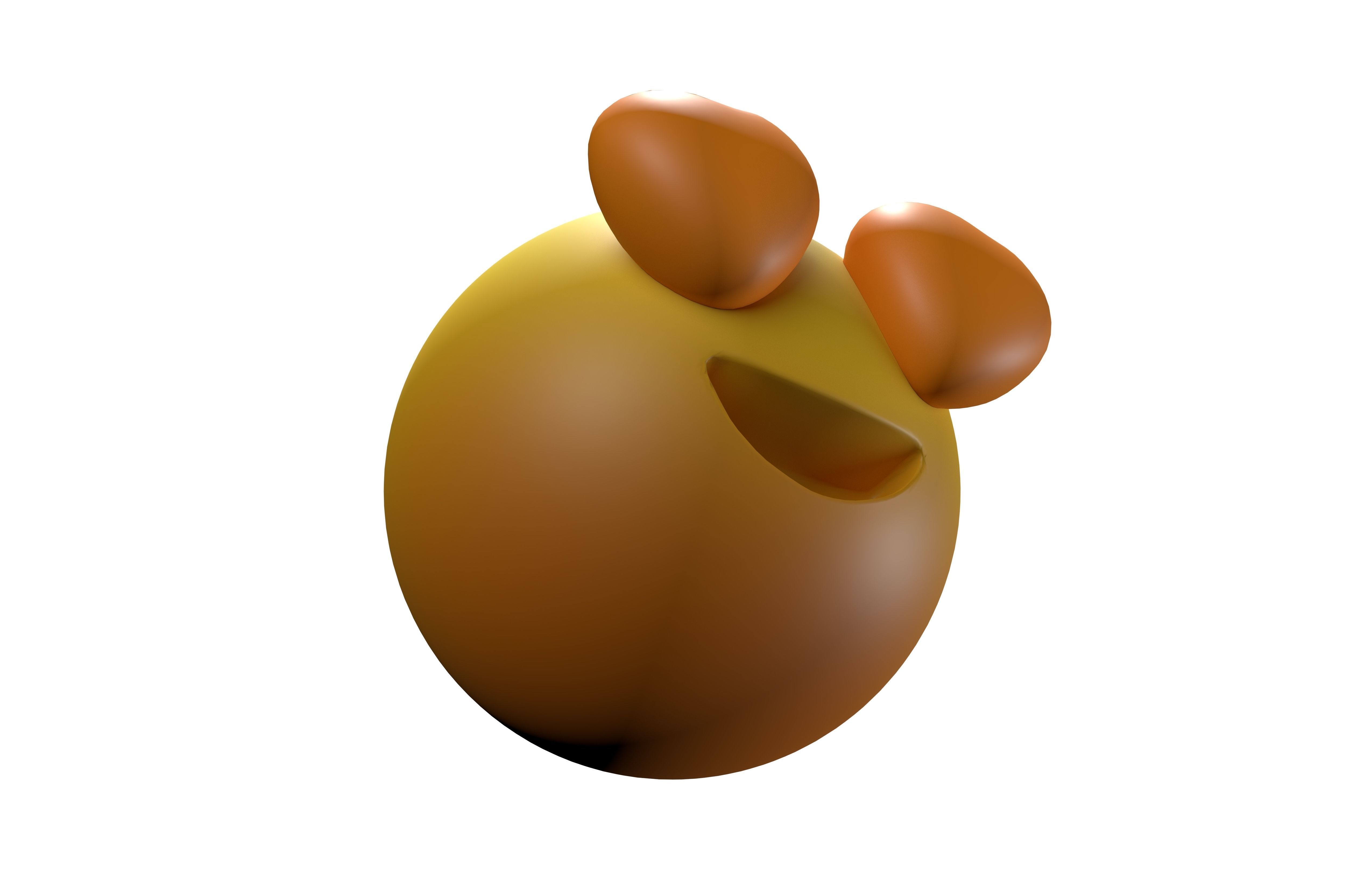 Smiling Face with Heart-Eyes 12 Low-poly 3D model_2