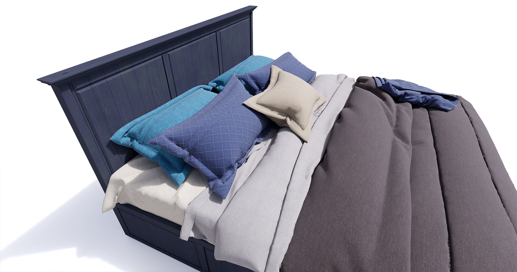 Bed-1 3D Model bed 3D model_2