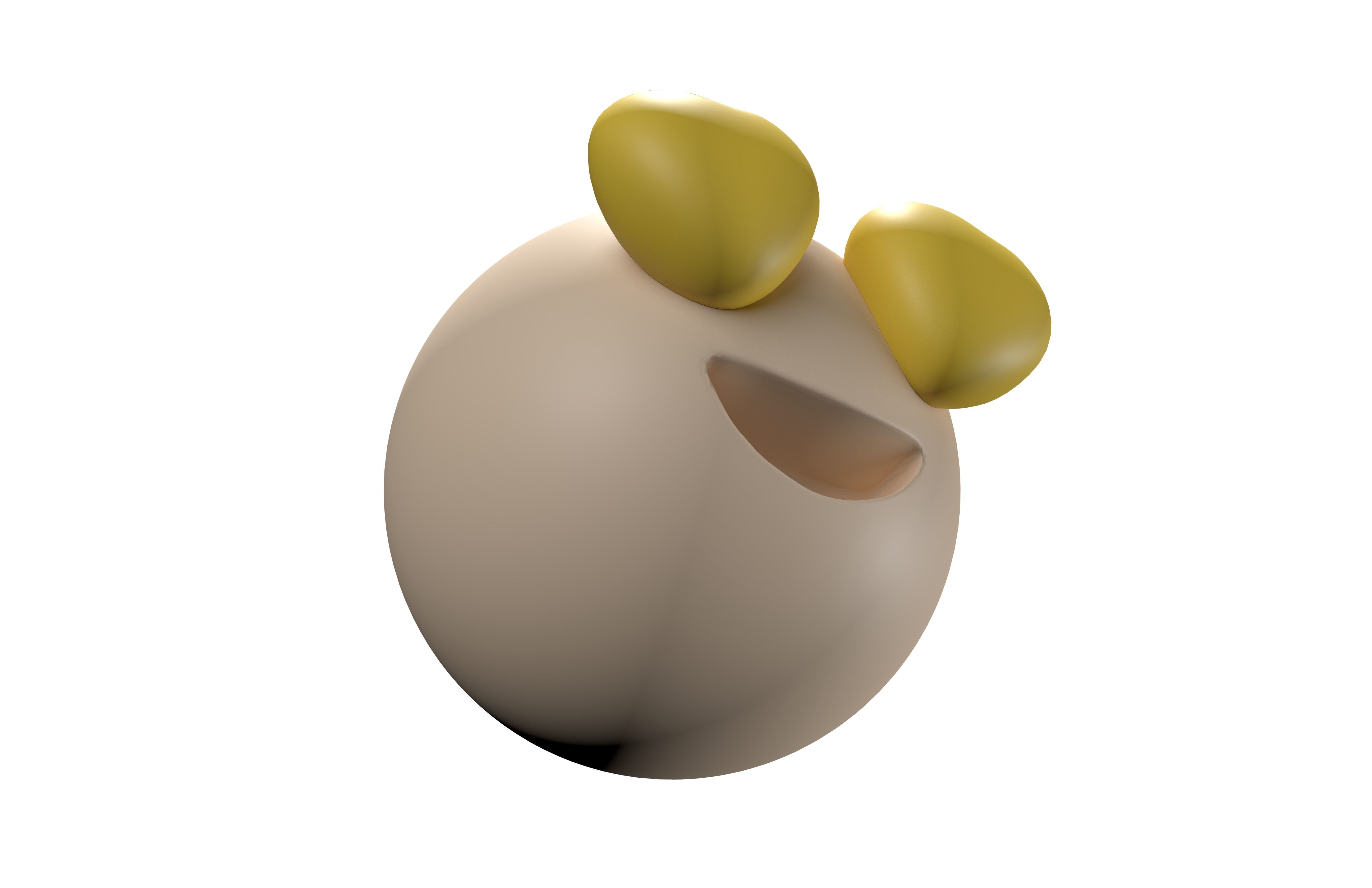 Smiling Face with Heart-Eyes 14 Low-poly 3D model_3