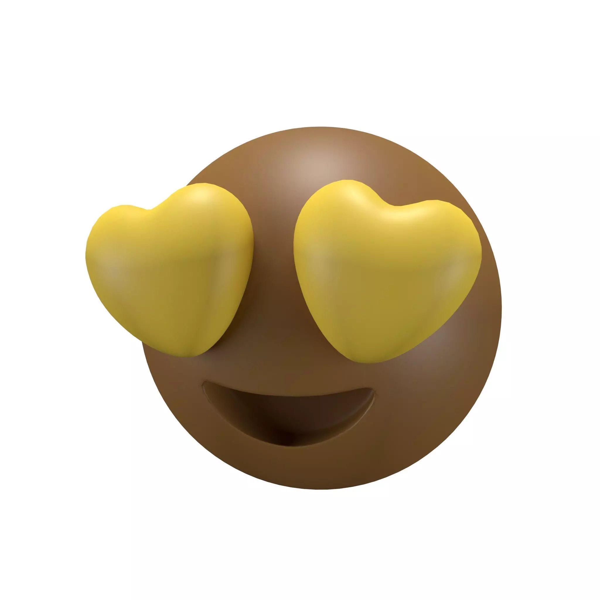 Smiling Face with Heart-Eyes 15 Low-poly 3D model_0