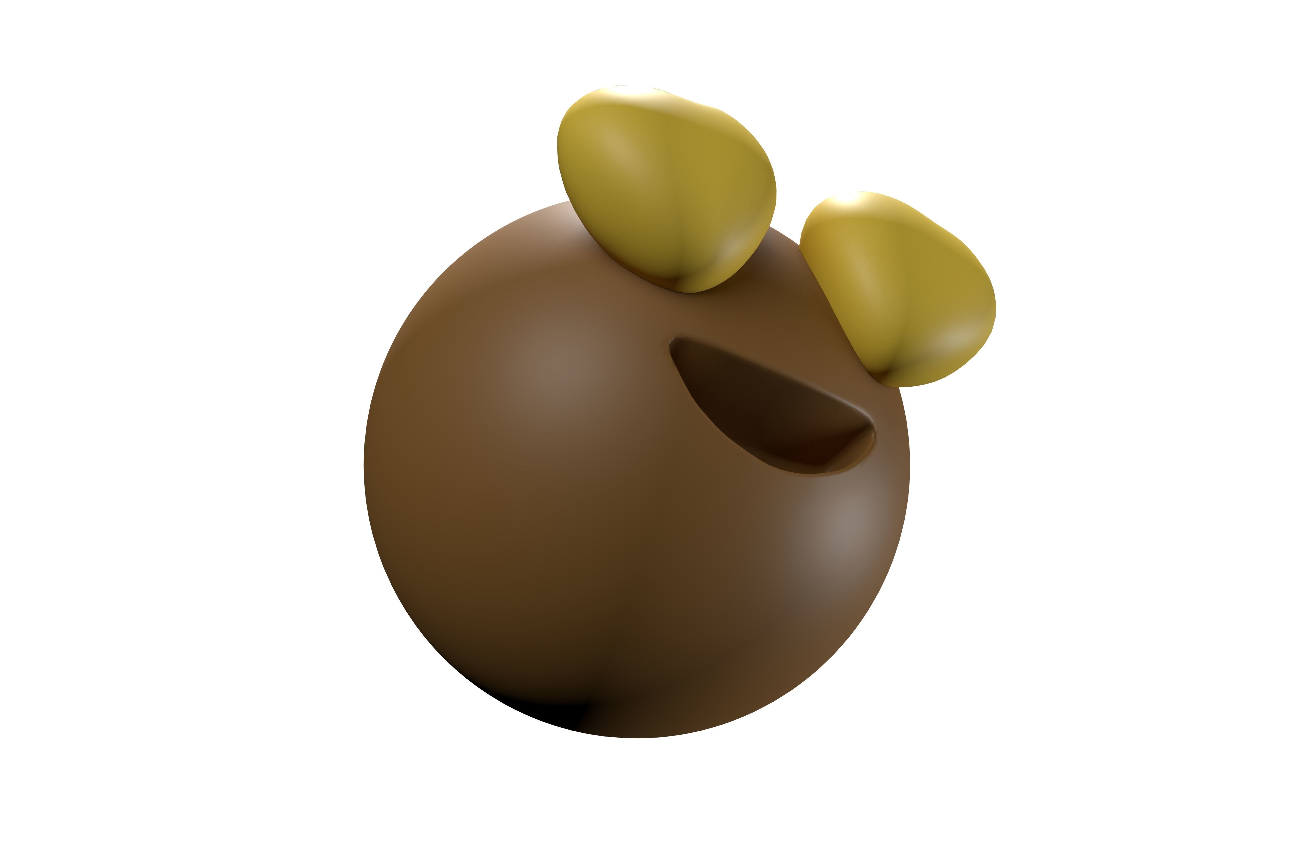 Smiling Face with Heart-Eyes 15 Low-poly 3D model_2