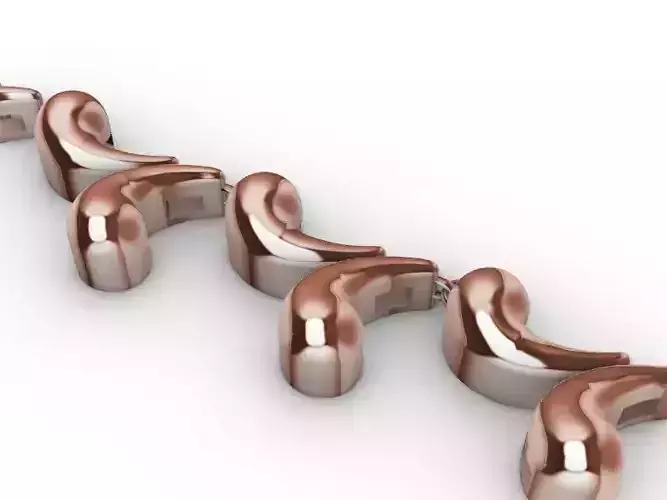 4 butterfly bracelet chain link stl verified  3D print model