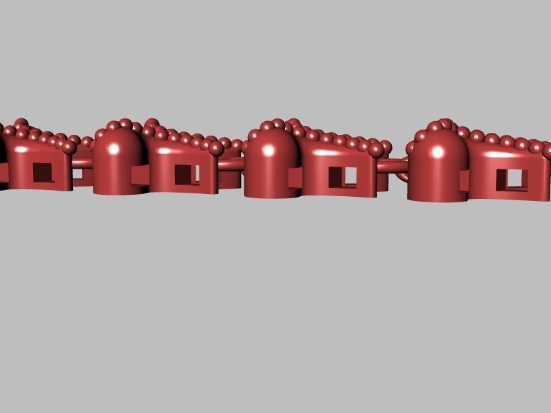 3 butterfly bracelet chain link stl verified 3D print model_7