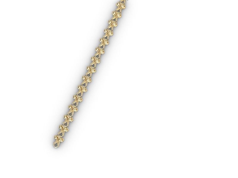 3 butterfly bracelet chain link stl verified 3D print model_3